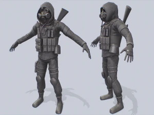 Military Character collection 3D Model