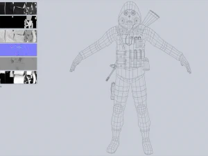 Military Character collection 3D Model