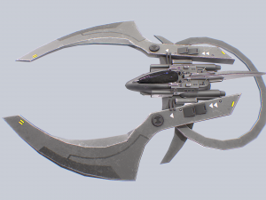 Scifi patrol vehicle Model 3D
