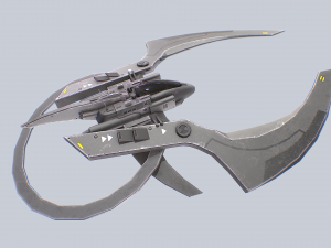 Scifi patrol vehicle Model 3D