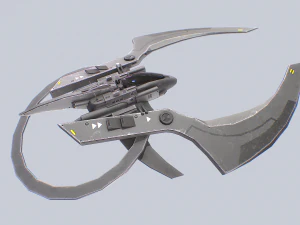 Scifi patrol vehicle 3D Model
