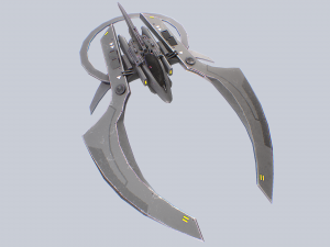 Scifi patrol vehicle Model 3D