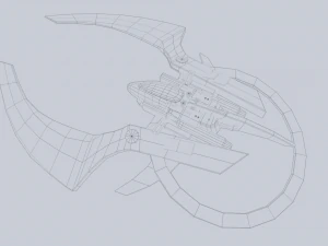 Scifi patrol vehicle 3D Model