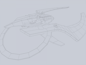 Scifi patrol vehicle Model 3D