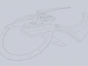 Scifi patrol vehicle 3D Model