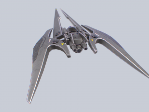 Scifi patrol vehicle 3D Model