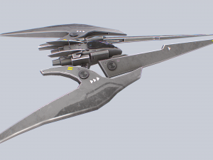 Scifi patrol vehicle 3D Model