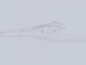 Scifi patrol vehicle 3D Model