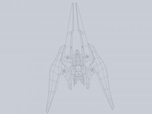 Scifi patrol vehicle 3D Model