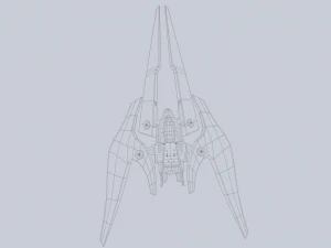 Scifi patrol vehicle 3D Model
