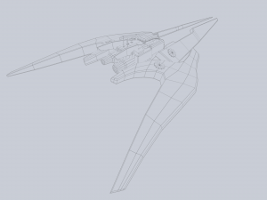 Scifi patrol vehicle 3D Model