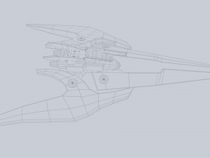 Scifi patrol vehicle 3D Model