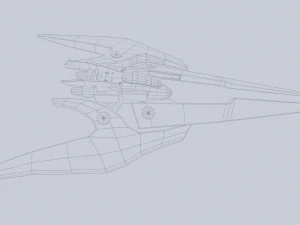 Scifi patrol vehicle 3D Model