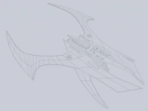 Scifi patrol vehicle 3D Model