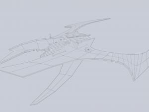 Scifi patrol vehicle 3D 모델