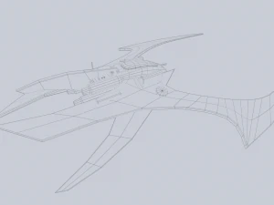 Scifi patrol vehicle 3D Model