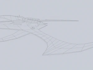 Scifi patrol vehicle 3D Model