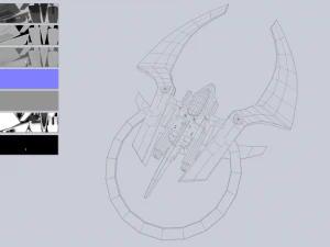 Scifi patrol vehicle collection 3D Model