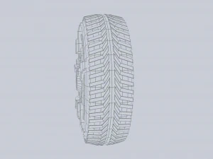 Scifi wheel 3D Model