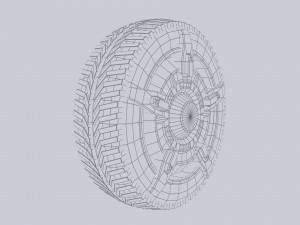 Scifi wheel 3D Model