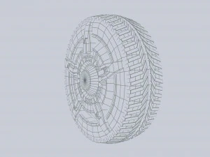Scifi wheel 3D Model