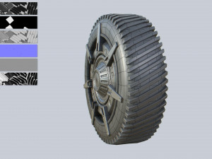 Scifi wheel 3D 模型