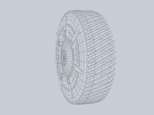 Scifi wheel 3D 模型