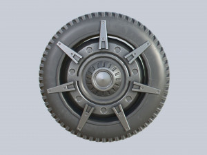 Scifi wheel 3D 模型