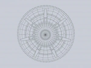 rueda de ciencia ficci&oacute;n Modelo 3D