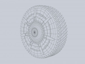 Scifi wheel 3D 模型