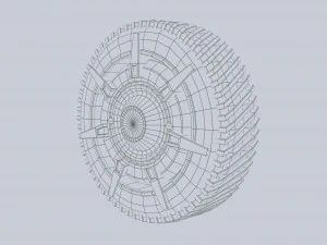 rueda de ciencia ficci&oacute;n Modelo 3D