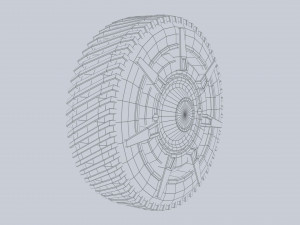 Scifi wheel 3D 模型