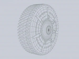 rueda de ciencia ficci&oacute;n Modelo 3D