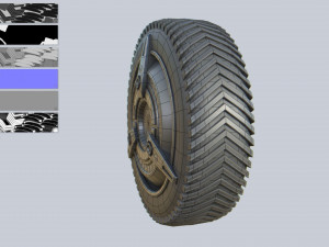 Scifi wheel 3D-Modell