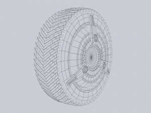 Scifi wheel 3D-Modell