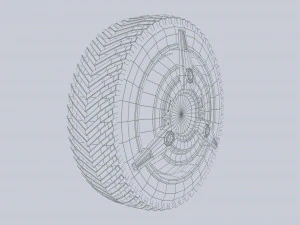 Scifi wheel 3D Model