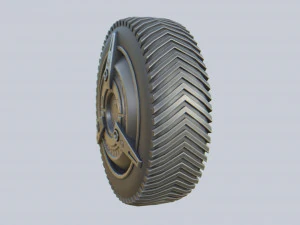 Scifi wheel 3D Model