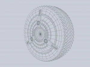 Scifi wheel 3D Model