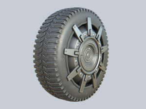 Scifi wheel Modelo 3D