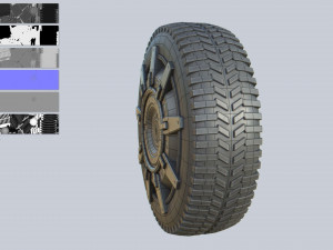 Scifi wheel 3D Model