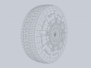 Scifi wheel 3D Model