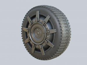 Scifi wheel 3D Model