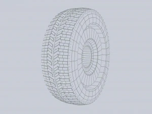 Scifi wheel 3D Model