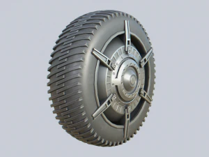 Ruota fantascientifica Modello 3D