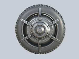 Scifi wheel 3D Model