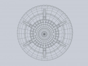 Scifi wheel 3D Model