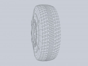 Scifi wheel 3D Model