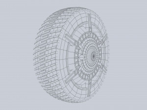Scifi wheel 3D Model