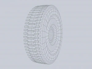 Scifi wheel 3D Model