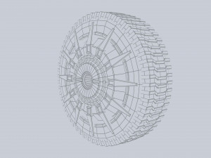 Scifi wheel 3D Model
